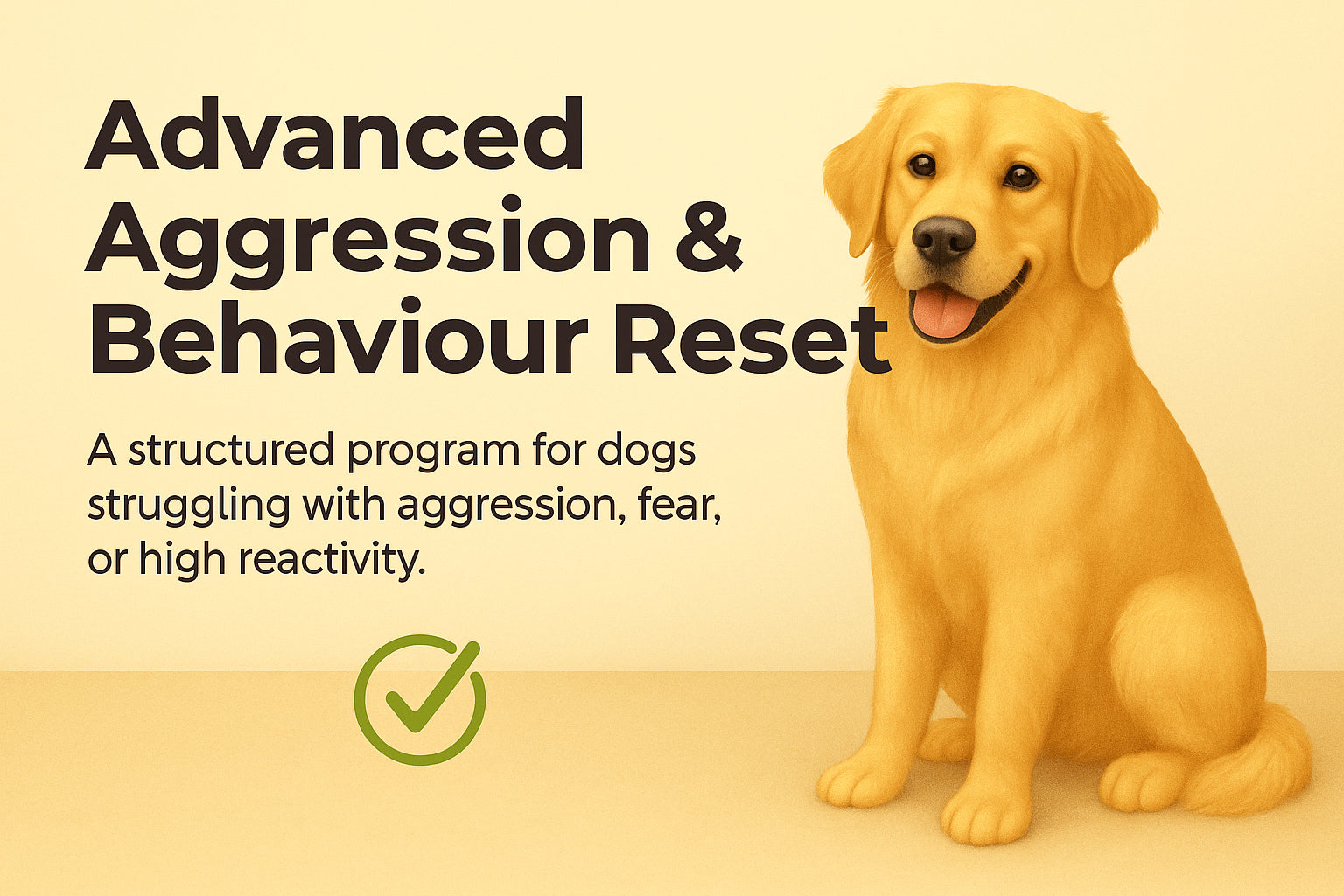 Dog Advanced Aggression & Behaviour Reset
